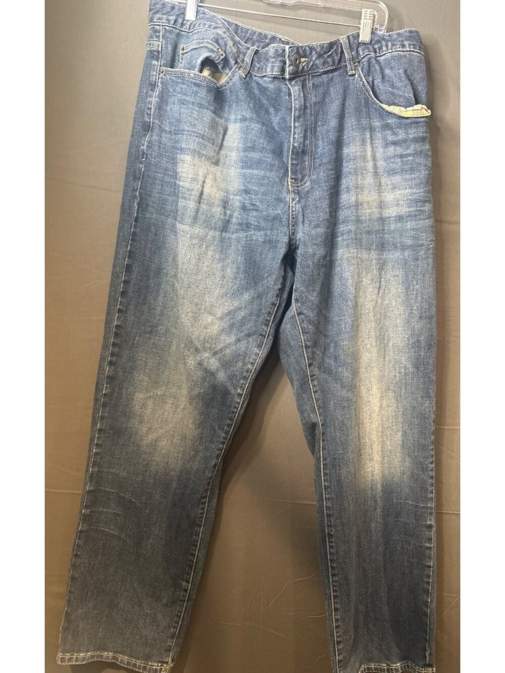 Flag & Anthem Mens 42x32 Jeans Everetts Wash Premium Denim Western Workwear